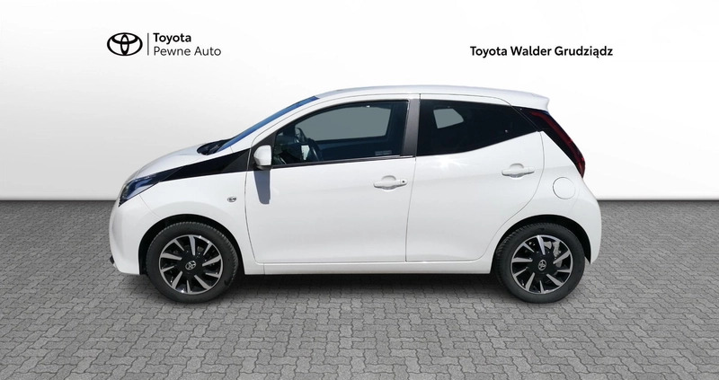 Toyota Aygo cena 45900 przebieg: 67107, rok produkcji 2020 z Grudziądz małe 191